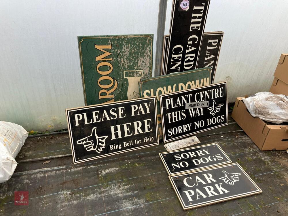8 MIXED GENERIC SIGNS
