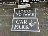 8 MIXED GENERIC SIGNS - 2
