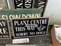 8 MIXED GENERIC SIGNS - 5