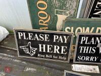 8 MIXED GENERIC SIGNS - 6