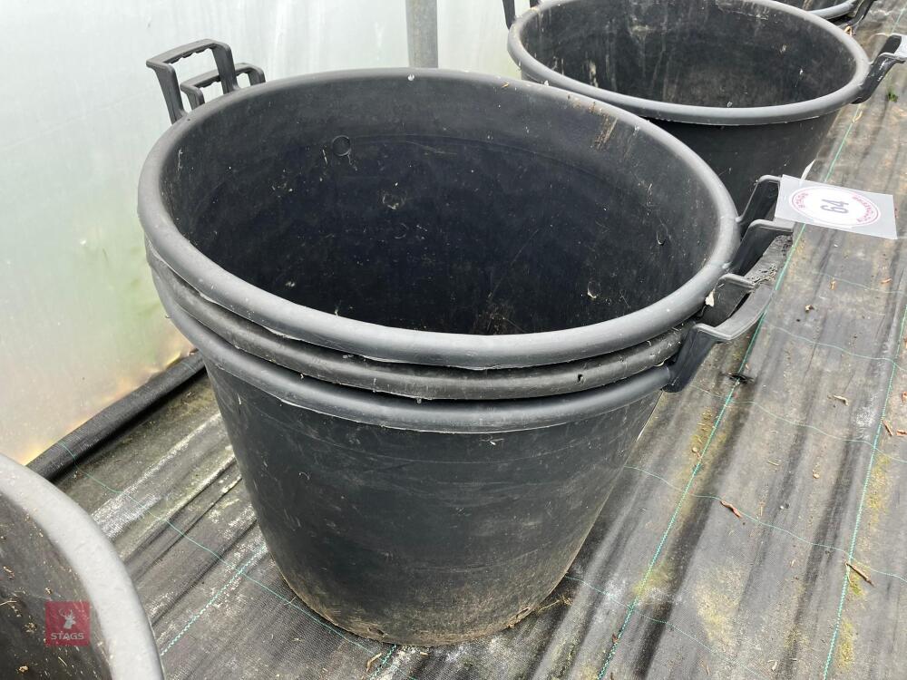 3 X 110 LITRE POTS