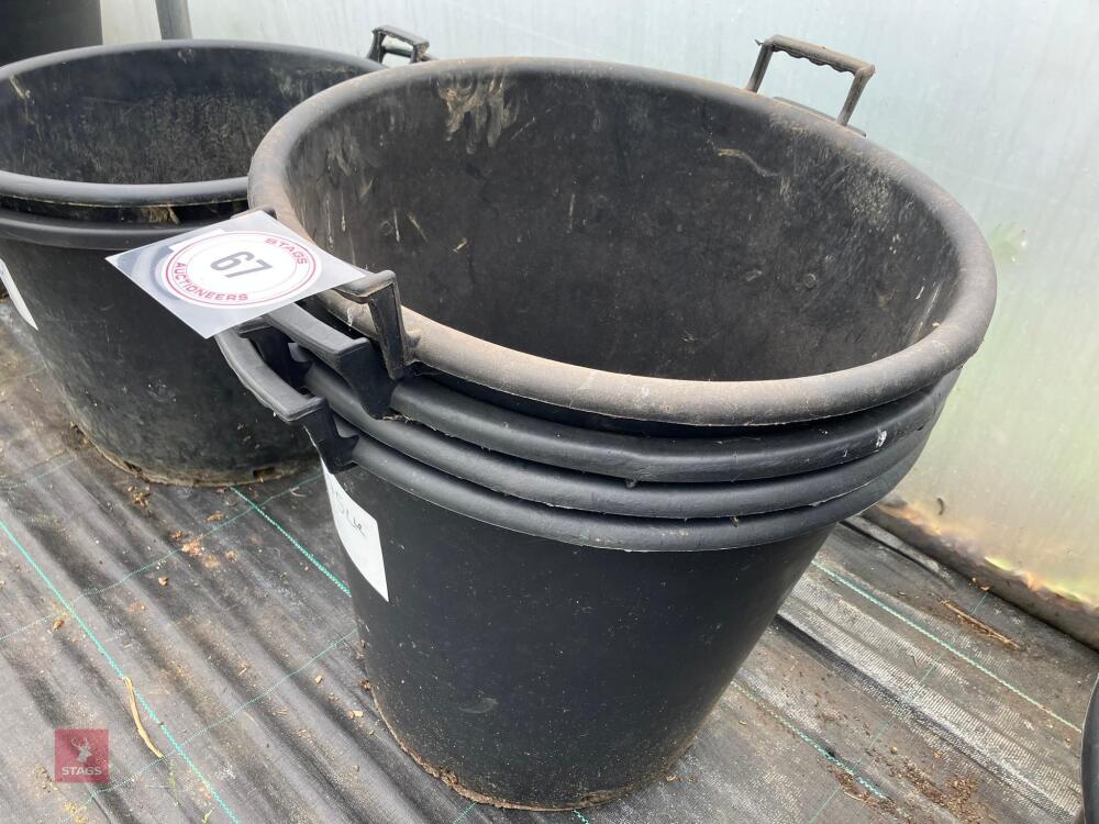 4 X 75 LITRE POTS