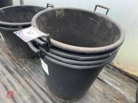 4 X 75 LITRE POTS