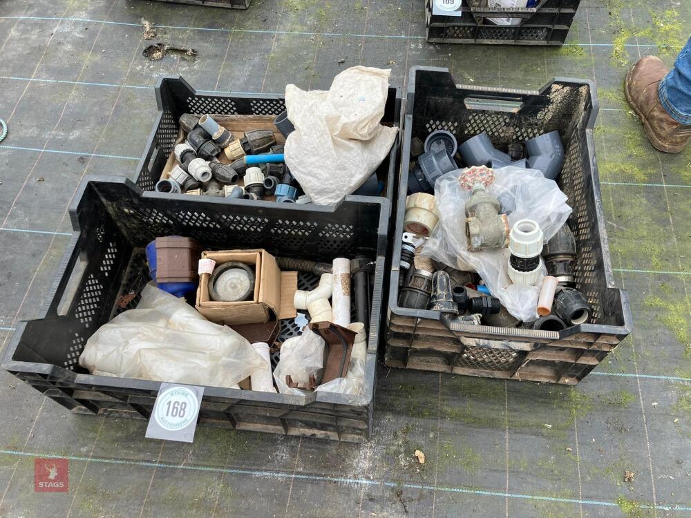 3 TRAYS OF PIPE FITTINGS