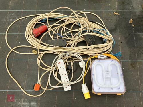 EXTENSION LEADS AND INSPECTION LIGHT