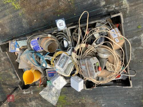 3 BOXES OF ELECTRICAL ACCESSORIES