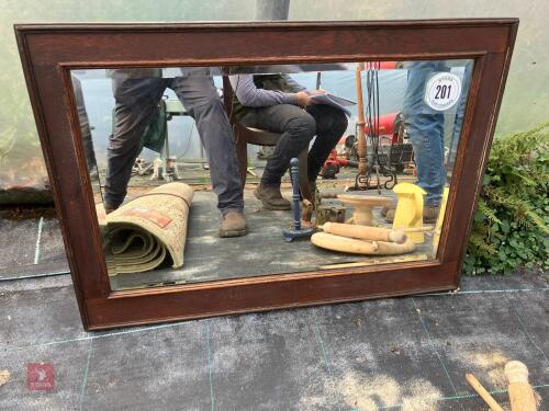 WOODEN FRAMED MIRROR