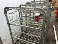 SMALL METAL TRANSPORT TROLLEY