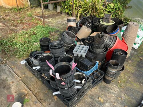 LARGE ASSORTMENT OF PLANT POTS