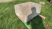 APPROX 3' X 2' GRANITE TROUGH - 10