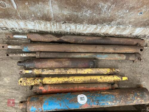 9 X VARIOUS HYDRAULIC RAMS