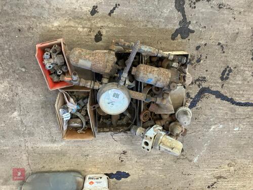 QTY OF HYDRAULIC FITTINGS ETC