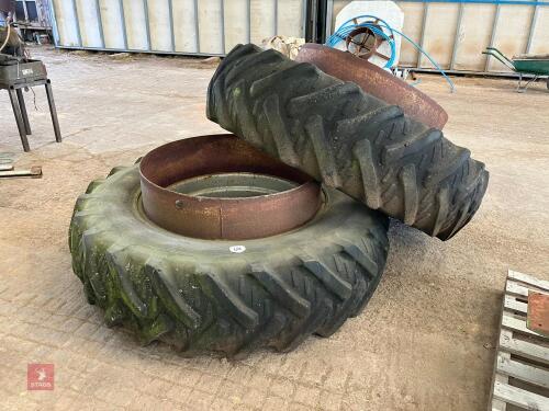 KLEBER REAR DUEL TRACTOR WHEELS/TYRES