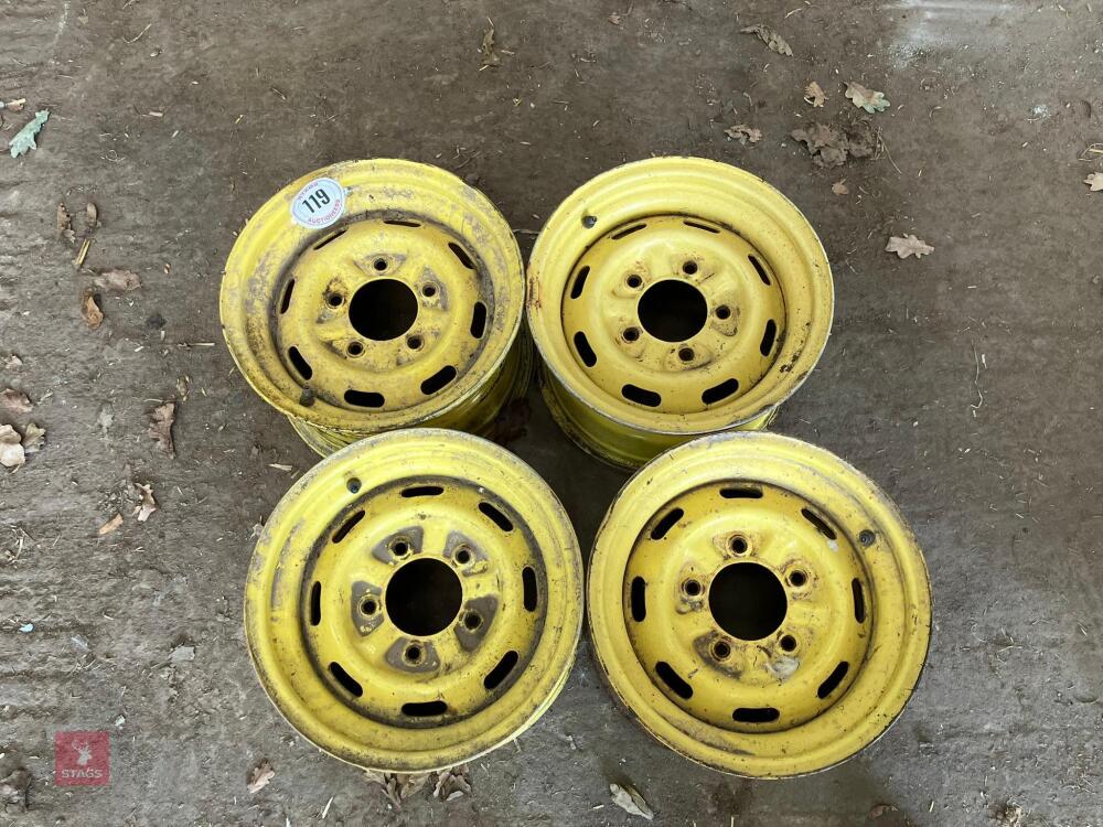 SET OF 4 JD GATOR WHEEL RIMS