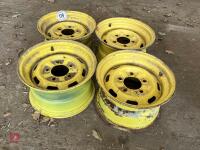 SET OF 4 JD GATOR WHEEL RIMS - 3