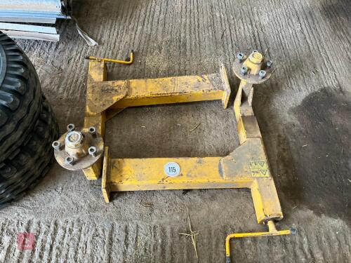 2 X WIND DOWN AXLE STUBS