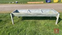 8' GALVANISED FREE STANDING CATTLE TROUG - 5