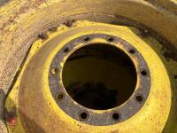 SET OF 4 JD TRACTOR WHEELS AND TYRES - 3