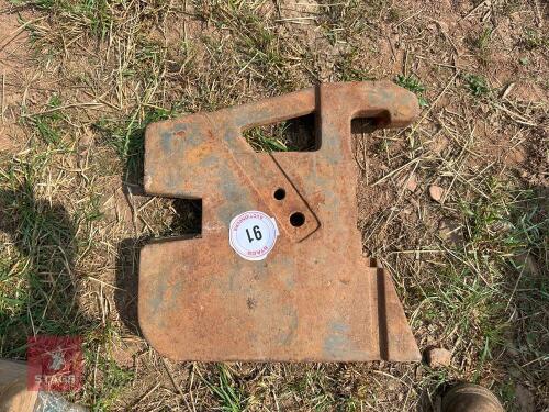 2 X RENAULT FRONT TRACTOR WEIGHTS