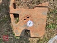 2 X RENAULT FRONT TRACTOR WEIGHTS - 3