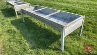 8' GALVANISED FREE STANDING CATTLE TROUG - 2