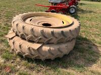 SET OF 4 JD ROW CROP WHEELS AND TYRES - 2