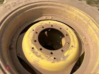 SET OF 4 JD ROW CROP WHEELS AND TYRES - 4