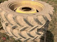 SET OF 4 JD ROW CROP WHEELS AND TYRES - 5