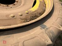 SET OF 4 JD ROW CROP WHEELS AND TYRES - 7