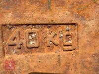 2 X 40KG NH FRONT TRACTOR WEIGHTS - 2