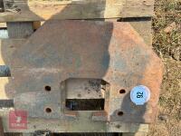2 X ZETOR FRONT TRACTOR WEIGHTS