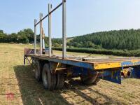 28' TIMBER/UTILITY TRAILER C/W CRANE - 20