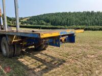 28' TIMBER/UTILITY TRAILER C/W CRANE - 21