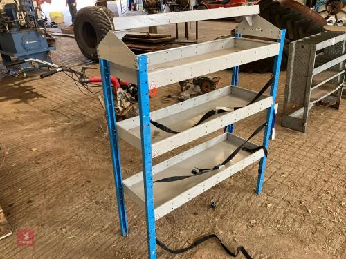 SMALL METAL SHELVING UNIT