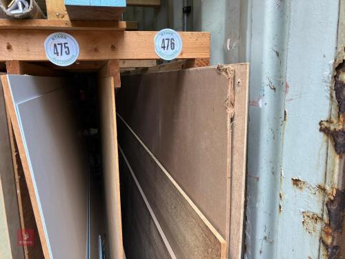 ASSORTED MDF SHEETS
