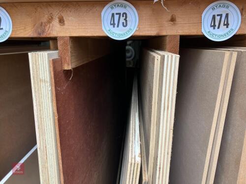 MIXED SHEETS OF PLY BOARD