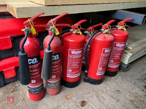8 FIRE EXTINGUISHERS