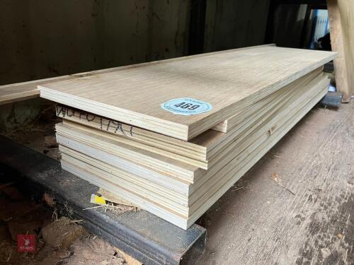 9 SHEETS OF PLY BOARD