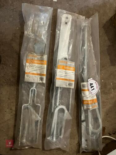 3 X 24'' SPRING FASTENER SET
