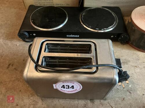 ELECTRIC HOB AND TOASTER