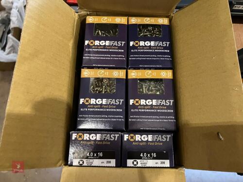 10 BOXES OF ANTI-SPLIT WOOD SCREWS