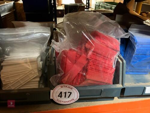 VARIETY OF PLASTIC SHIMS/SPACERS