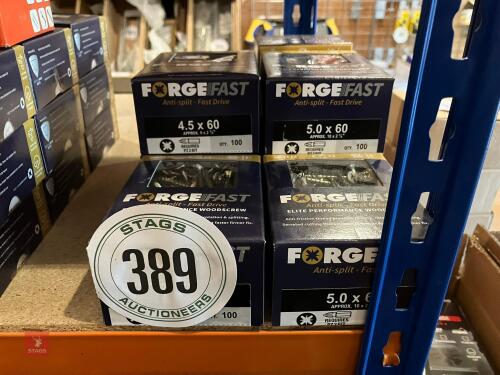 7 BOXES OF TIMBER SCREWS