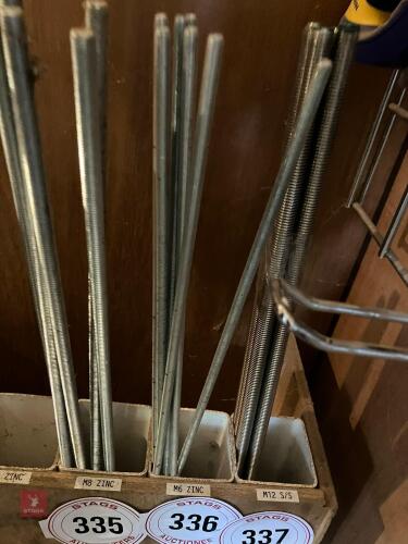5 X M8 THREADED BARS