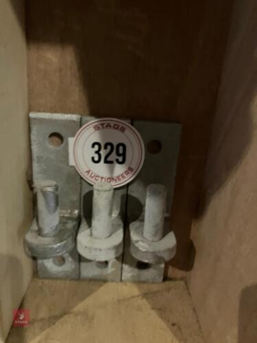 3 GALVANISED BOLT-ON HANGERS