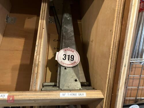 7 X 18'' GALVANISED T-HINGES