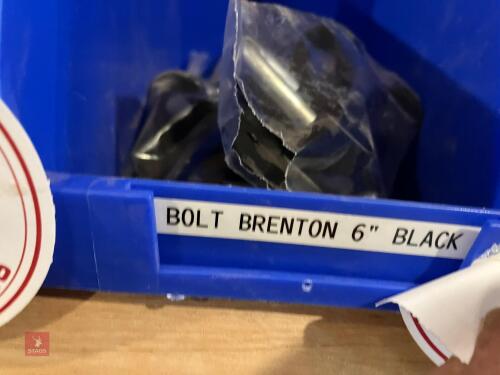 2 X 6'' BLACK BRENTON BOLTS