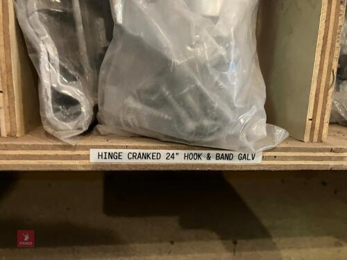 3 X 24'' GALVANISED CRANKED HINGE