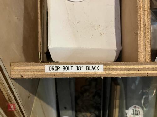 2 BLACK 18'' DROP BOLTS