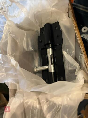 10 X 4'' BLACK STRAIGHT TOWER BOLTS